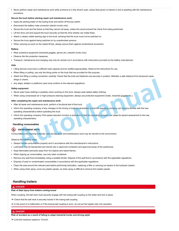 Alternative view of Linde 8970-01 - LT10-B, LT10-BM, LT10-C, LT16-BM, LT20-C Workshop Manuals SN 558970L00001 and up
