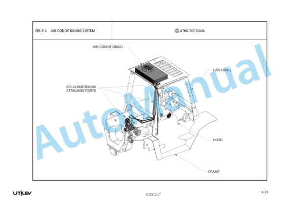 Alternative view of Utilev A413 UT50-70P Parts Manual 76500013