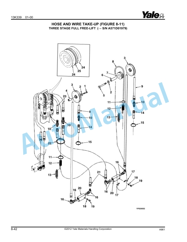 Yale A861 - C829 NDR030GA, NR045GA, NDR030CA, NR045CA Parts Manual 520371746 5 Yale A861 - C829 NDR030GA, NR045GA, NDR030CA, NR045CA Parts Manual 520371746 - Image 5
