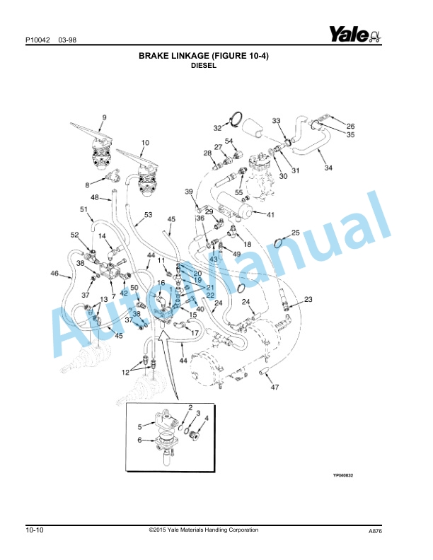 Yale A876 GLP-GDP165-280DA Parts Manual 520371752 3 Yale A876 GLP-GDP165-280DA Parts Manual 520371752 - Image 3