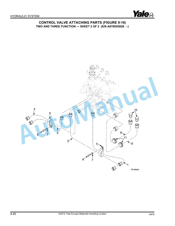 Yale A878 GDP60-70CA Parts Manual 524192112 4 Yale A878 GDP60-70CA Parts Manual 524192112 - Image 4