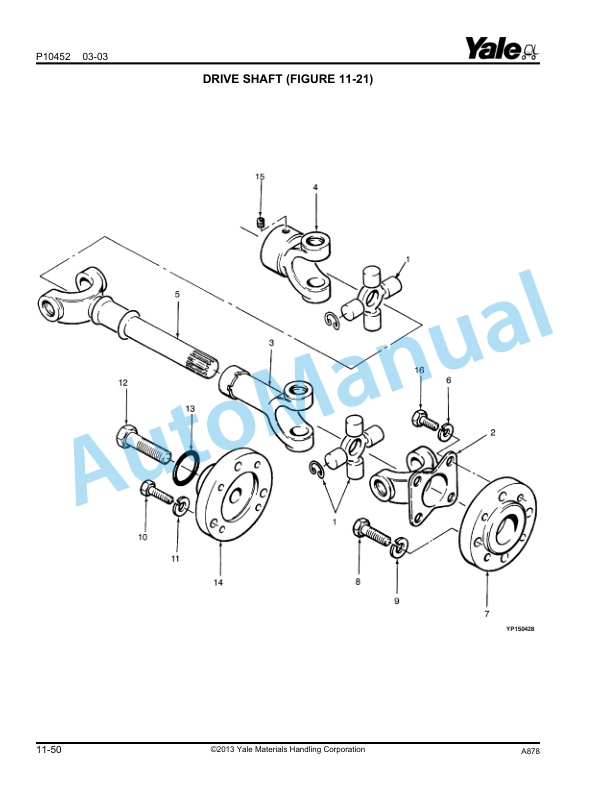 Yale A878 GP-GDP-GLP135-155CA Parts Manual 524157259 4 Yale A878 GP-GDP-GLP135-155CA Parts Manual 524157259 - Image 4
