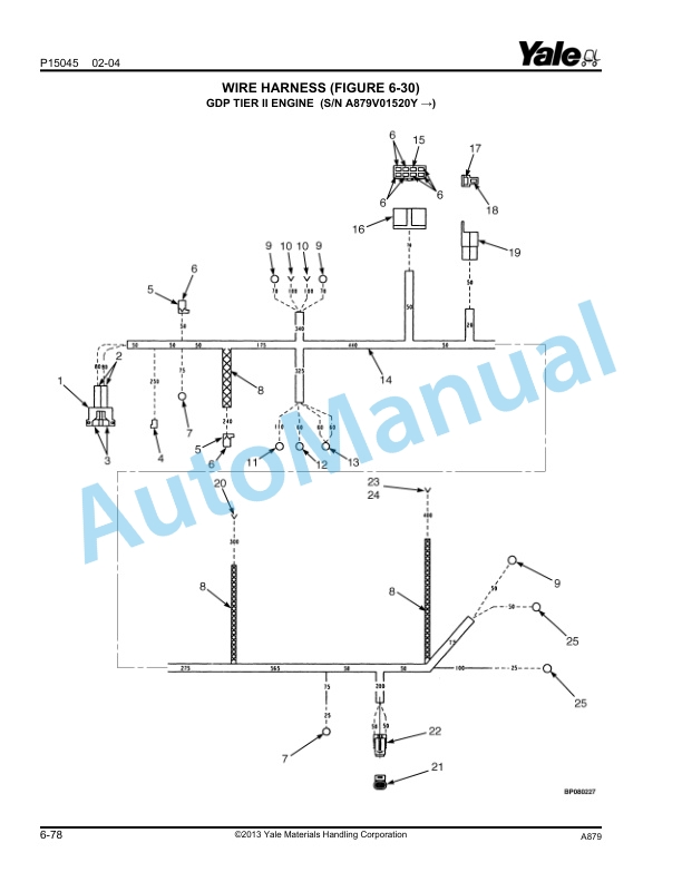 Alternative view of Yale A879 GC-GDC-GLC135-155CA Parts Manual 524163159