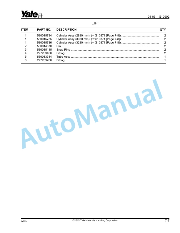Yale A895 MSW020-025E Parts Manual 524167346 4 Yale A895 MSW020-025E Parts Manual 524167346 - Image 4