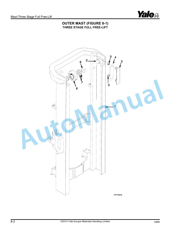 Yale A908 ERC20-32AGF Parts Manual 524200113 3 Yale A908 ERC20-32AGF Parts Manual 524200113 - Image 3