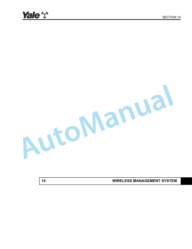 Yale A942 MR10E, MR12E, MR14E Parts Manual 550187055 5 Yale A942 MR10E, MR12E, MR14E Parts Manual 550187055 - Image 5