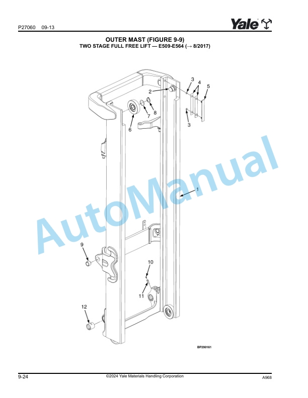 Yale A968 ERC045VG-070VG Parts Manual 524319461 3 Yale A968 ERC045VG-070VG Parts Manual 524319461 - Image 3