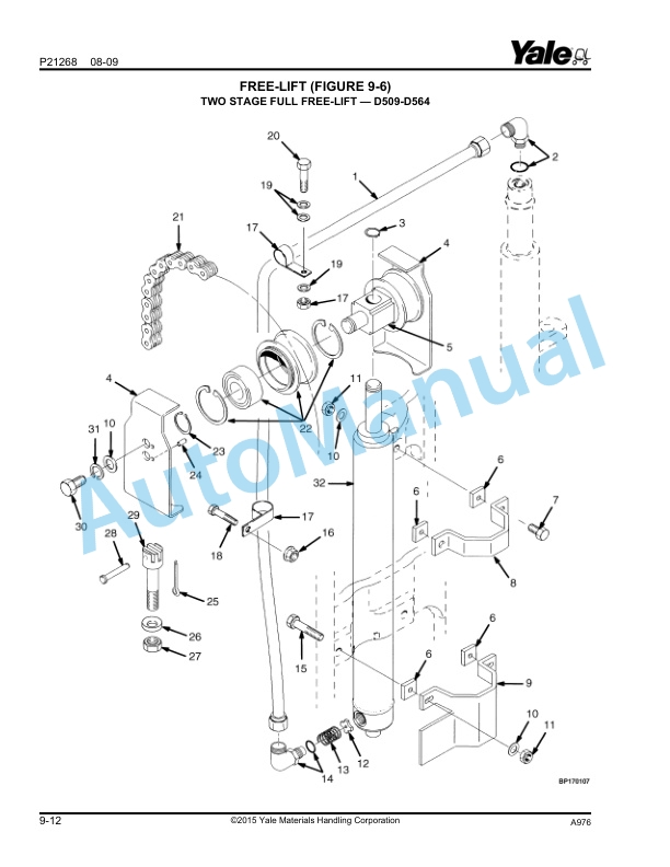 Yale A976 ERP045, 050, 060, 070VL Parts Manual 524319742 4 Yale A976 ERP045, 050, 060, 070VL Parts Manual 524319742 - Image 4