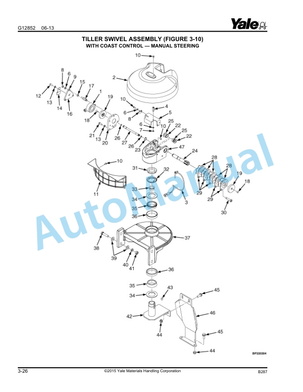 Yale B287 - B292 MPE080VG, MPE060VG Parts Manual 550090072 3 Yale B287 - B292 MPE080VG, MPE060VG Parts Manual 550090072 - Image 3