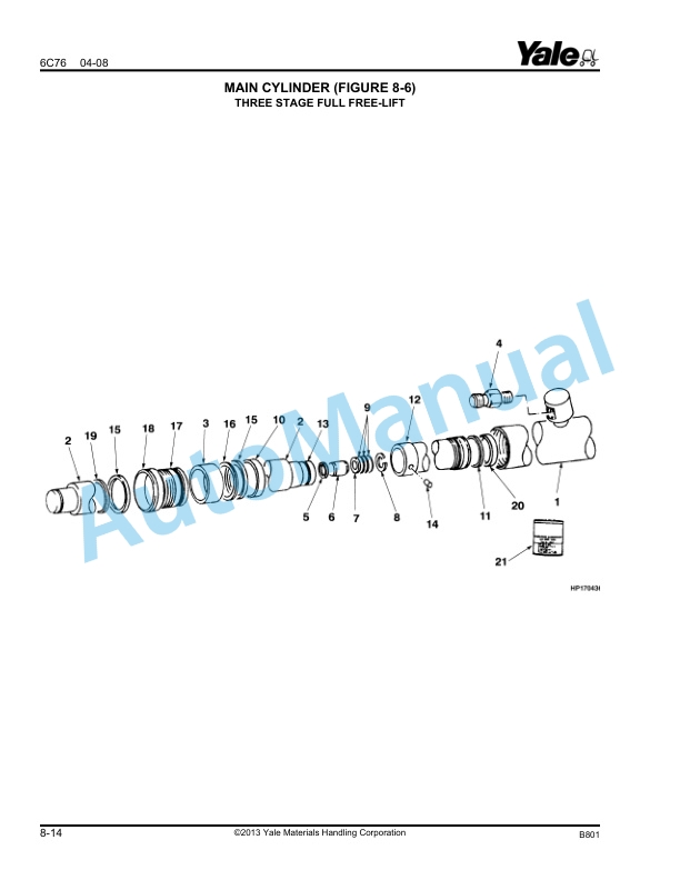 Yale B801 OS030EB 3.000 LB Capacity Parts Manual 524139969 5 Yale B801 OS030EB 3.000 LB Capacity Parts Manual 524139969 - Image 5