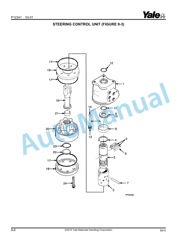 Alternative view of Yale B810 GDP-GLP16-20AF Parts Manual 524144913