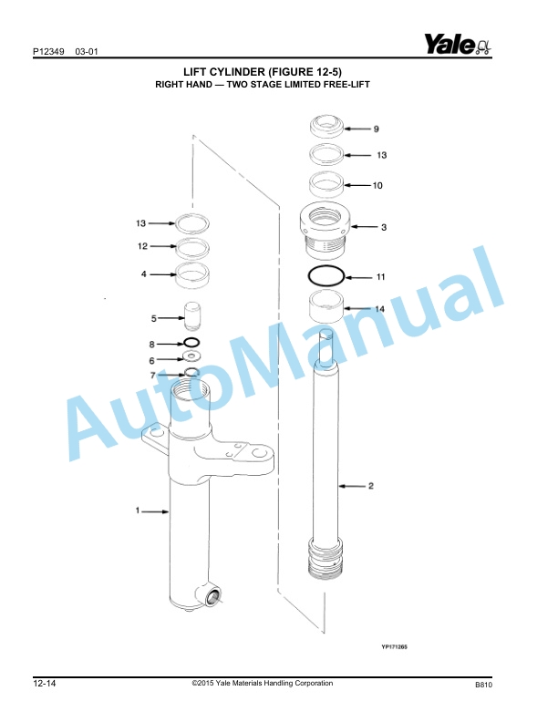 Yale B810 GDP-GLP16-20AF Parts Manual 524144913 3 Yale B810 GDP-GLP16-20AF Parts Manual 524144913 - Image 3