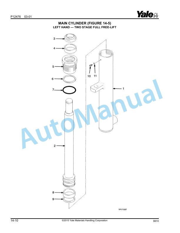 Yale B810 GP-GLP030-040AF Parts Manual 524144911 5 Yale B810 GP-GLP030-040AF Parts Manual 524144911 - Image 5