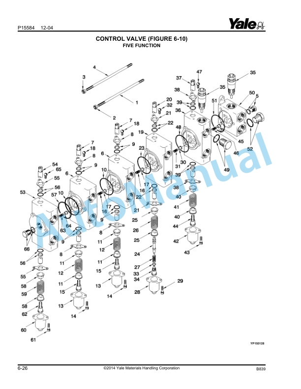 Alternative view of Yale B839 ERC070-120HH Parts Manual 524238563