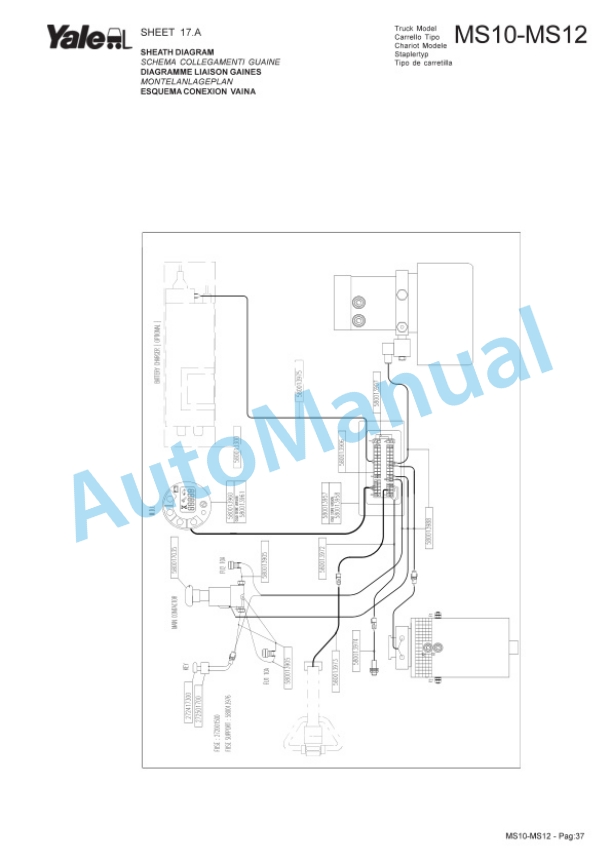 Yale B846 MS10, MS12 Parts Manual 272354300 4 Yale B846 MS10, MS12 Parts Manual 272354300-4