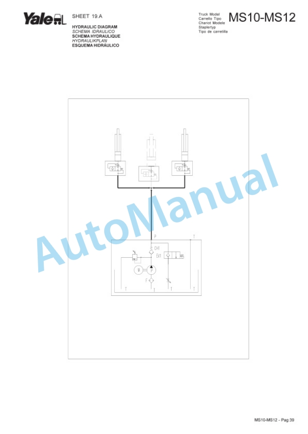 Yale B846 MS10, MS12 Parts Manual 272354300 5 Yale B846 MS10, MS12 Parts Manual 272354300-5