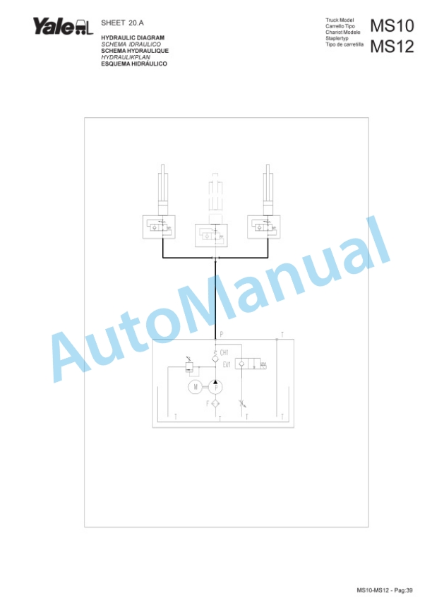 Yale B846 MS10, MS12 Parts Manual 272494200 5 Yale B846 MS10, MS12 Parts Manual 272494200-5