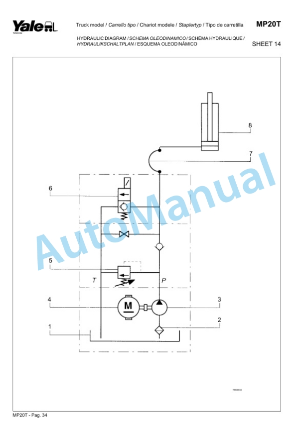 Yale B854 MP20T Parts Manual 524150844 3 Yale B854 MP20T Parts Manual 524150844-3