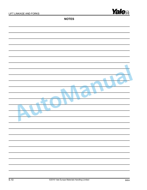 Yale B854 MP20T Parts Manual 524179299 3 Yale B854 MP20T Parts Manual 524179299 - Image 3