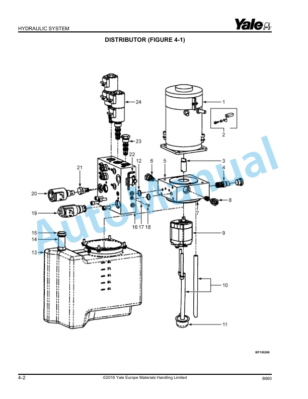Alternative view of Yale B860 MC10, MC12, MC15 Parts Manual 524264861