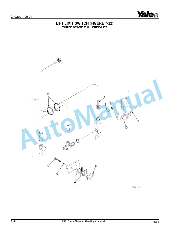 Yale B861 - D829 NDR030GB, NR045GB - NDR030CB, NR045CB Parts Manual 524148279 5 Yale B861 - D829 NDR030GB, NR045GB - NDR030CB, NR045CB Parts Manual 524148279 - Image 5