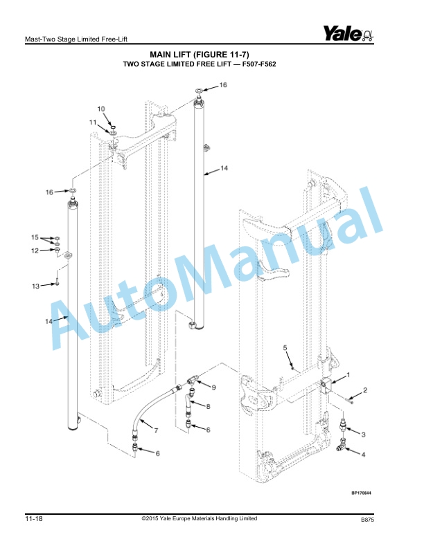 Yale B875 GLP20-35VX, GDP20-35VX Parts Manual 524240897 4 Yale B875 GLP20-35VX, GDP20-35VX Parts Manual 524240897 - Image 4