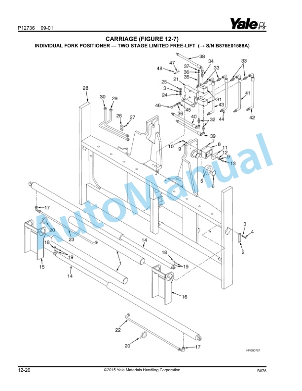Yale B876 GDP170-280DB Parts Manual 524149352 4 Yale B876 GDP170-280DB Parts Manual 524149352 - Image 4