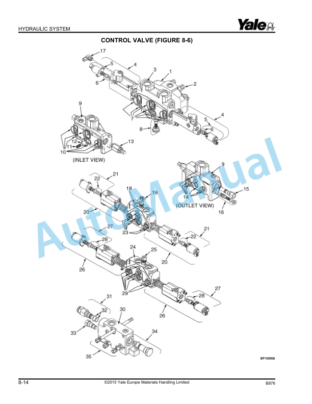 Yale B876 GDP80-120DB Parts Manual 524183707 3 Yale B876 GDP80-120DB Parts Manual 524183707 - Image 3
