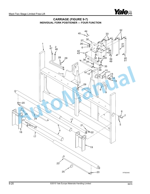 Yale B876 GDP80-120DB Parts Manual 524183707 4 Yale B876 GDP80-120DB Parts Manual 524183707 - Image 4