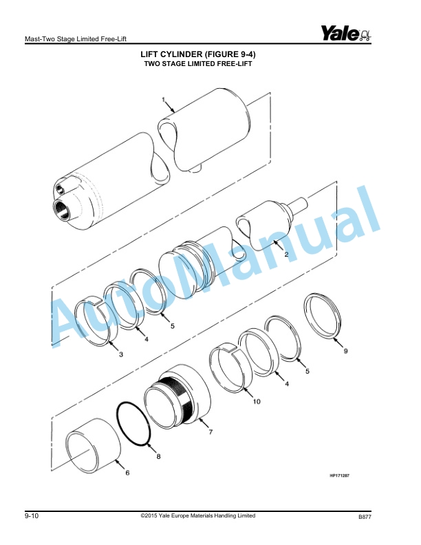 Yale B877 GDP130-160EB Parts Manual 524183906 5 Yale B877 GDP130-160EB Parts Manual 524183906 - Image 5