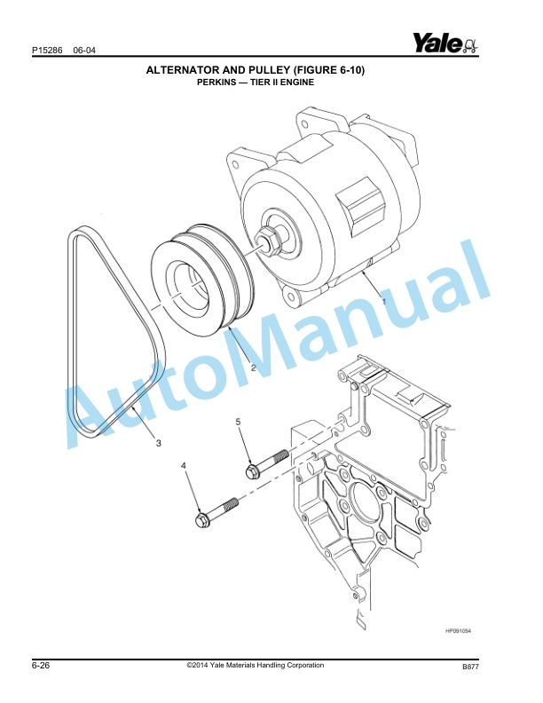 Alternative view of Yale B877 GDP300-360EB Parts Manual 524149353