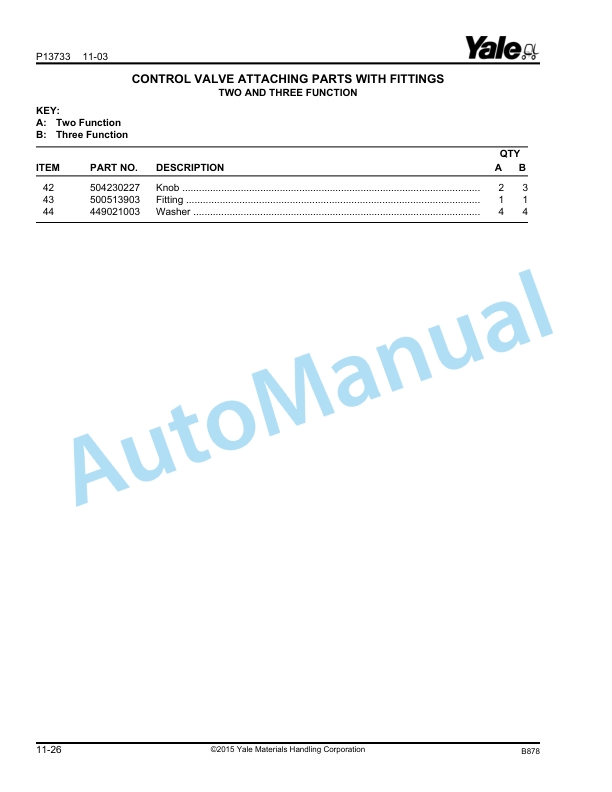 Yale B878 GP-GDP-GLP135-155CA Parts Manual 524208297 4 Yale B878 GP-GDP-GLP135-155CA Parts Manual 524208297 - Image 4
