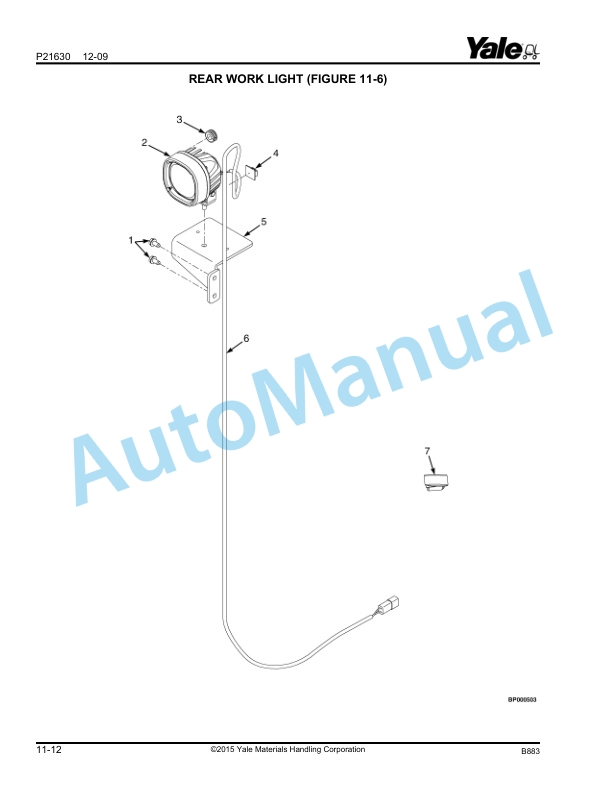 Yale B883 ESC030-40AC Parts Manual 550003020 5 Yale B883 ESC030-40AC Parts Manual 550003020 - Image 5