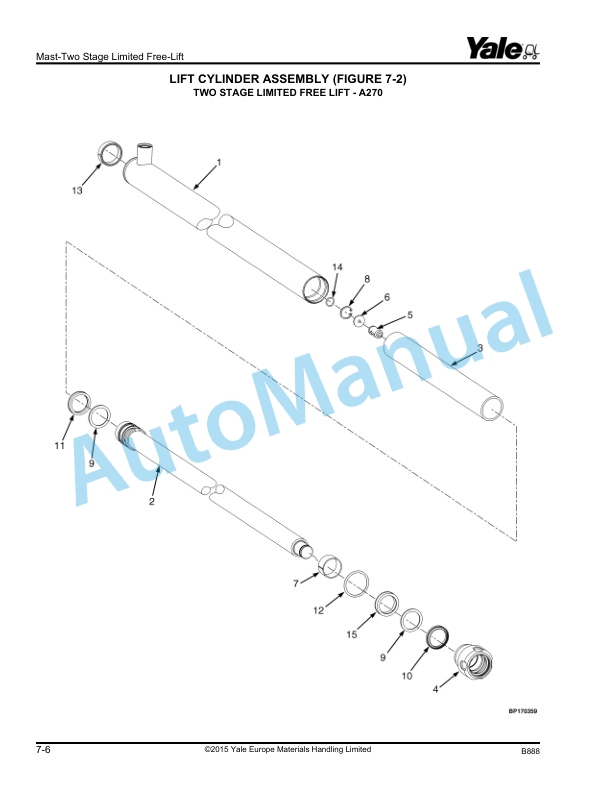 Yale B888 ERP13VC, ERP15VC Parts Manual 550038785 3 Yale B888 ERP13VC, ERP15VC Parts Manual 550038785 - Image 3