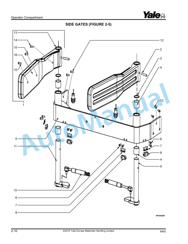 Alternative view of Yale B892 MP20XD Parts Manual 524329961