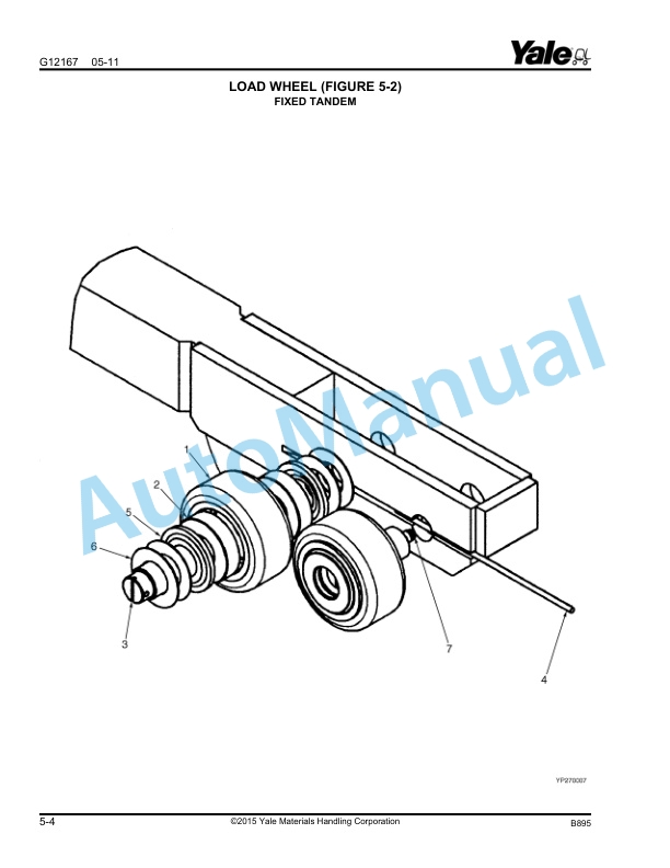 Alternative view of Yale B895 MSW025-030-F Parts Manual 524323887