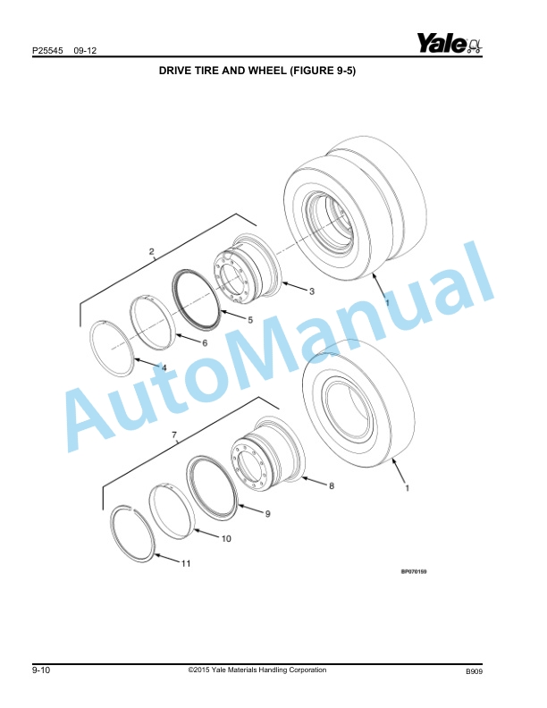 Yale B909 GLP-GDP170VX, GLP-GDP175VX36, GLP-GDP190VX Parts Manual 550055758 3 Yale B909 GLP-GDP170VX, GLP-GDP175VX36, GLP-GDP190VX Parts Manual 550055758 - Image 3