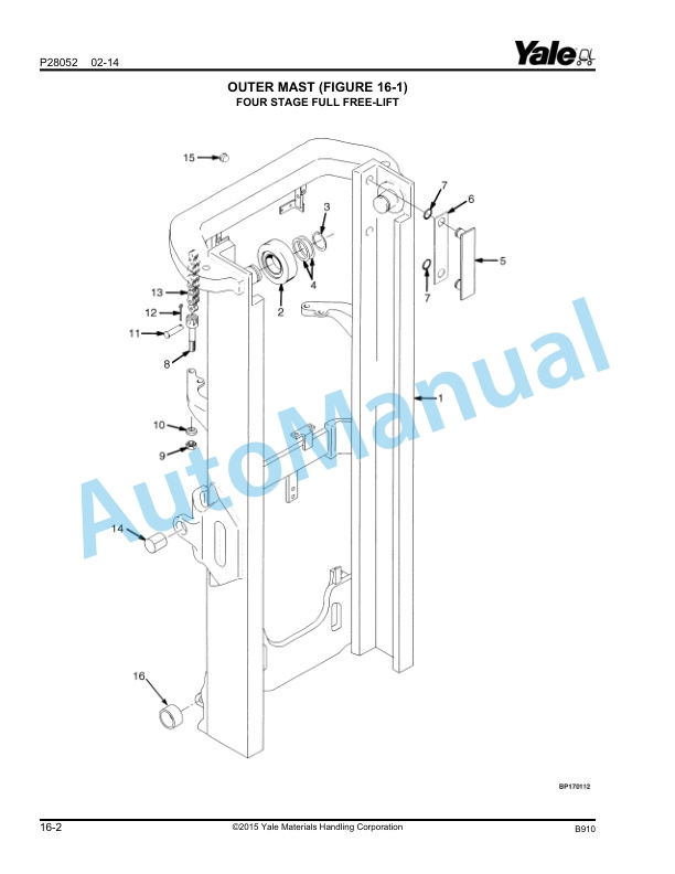 Yale B910 GC-GLC040-070VX, GC-GLC55SVX Parts Manual 580096290 4 Yale B910 GC-GLC040-070VX, GC-GLC55SVX Parts Manual 580096290 - Image 4