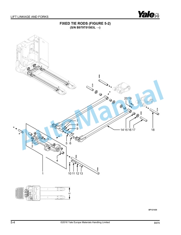 Yale B979 MP20XV Parts Manual 550063426 3 Yale B979 MP20XV Parts Manual 550063426 - Image 3
