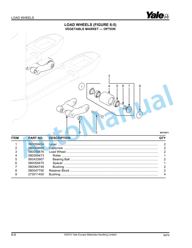 Yale B979 MP20XV Parts Manual 550063426 4 Yale B979 MP20XV Parts Manual 550063426 - Image 4