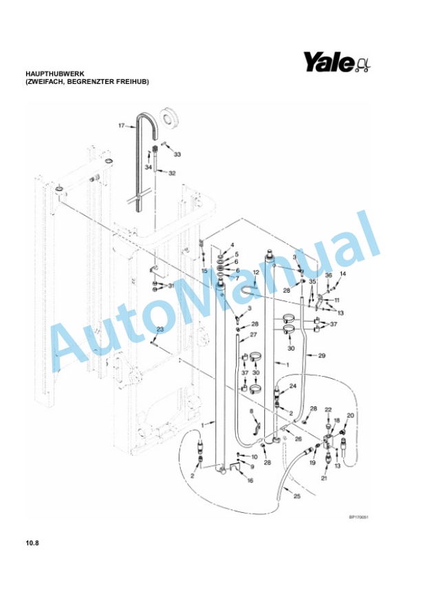 Yale C813 GDP-GLP35-55LJ-MJ Parts Manual 524150875 3 Yale C813 GDP-GLP35-55LJ-MJ Parts Manual 524150875-3