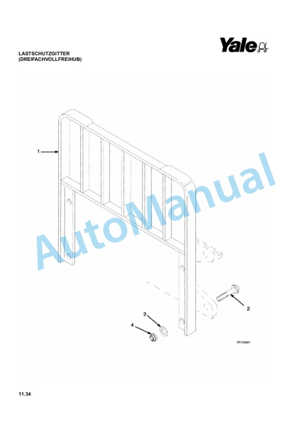 Yale C813 GDP-GLP35-55LJ-MJ Parts Manual 524150875 4 Yale C813 GDP-GLP35-55LJ-MJ Parts Manual 524150875-4