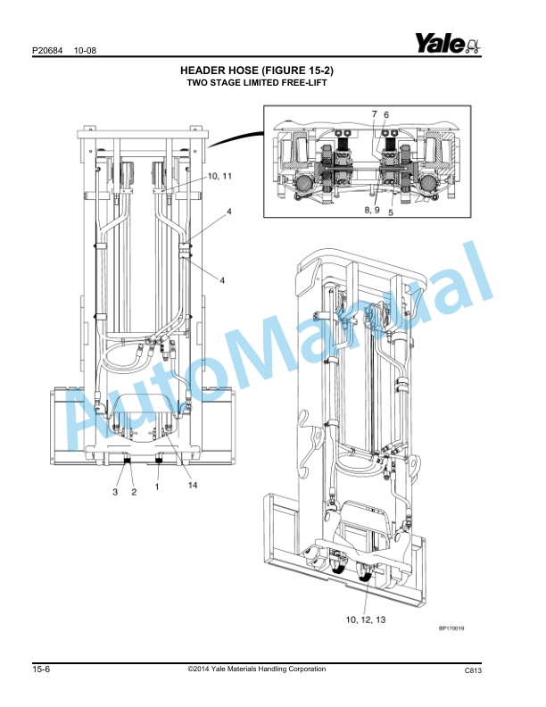 Yale C813 GP-GLP070-120LJ-MJ Parts Manual 524139554 5 Yale C813 GP-GLP070-120LJ-MJ Parts Manual 524139554 - Image 5