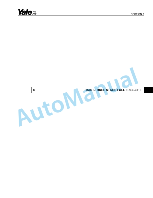 Yale C814 ERC-ERP16AAF, ERC-ERP18AAF, ERC-ERP20AAF Parts Manual 524262622 3 Yale C814 ERC-ERP16AAF, ERC-ERP18AAF, ERC-ERP20AAF Parts Manual 524262622 - Image 3