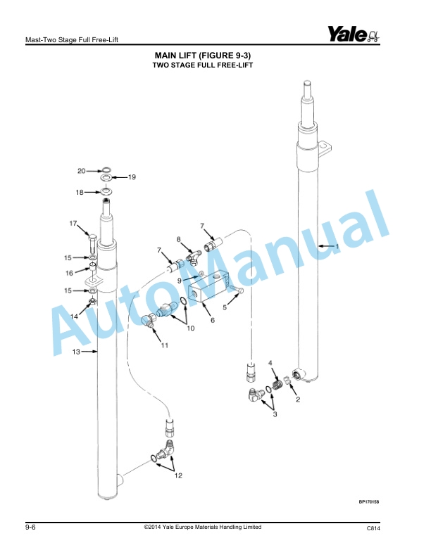 Yale C814 ERC030-040AH Parts Manual 524262621 4 Yale C814 ERC030-040AH Parts Manual 524262621 - Image 4