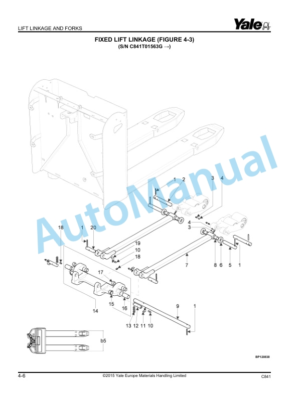 Yale C814 MP13, MP16, MP18, MP20 Parts Manual 524171926 3 Yale C814 MP13, MP16, MP18, MP20 Parts Manual 524171926 - Image 3