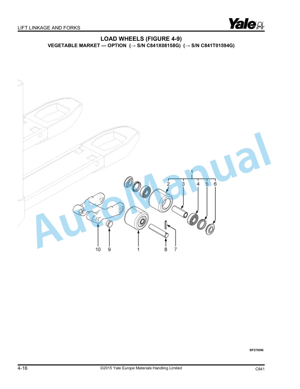 Yale C814 MP13, MP16, MP18, MP20 Parts Manual 524171926 4 Yale C814 MP13, MP16, MP18, MP20 Parts Manual 524171926 - Image 4