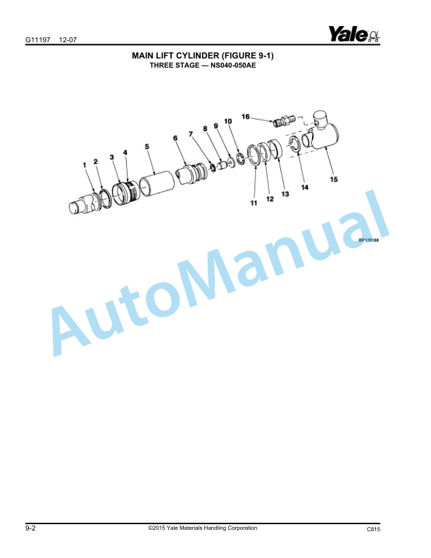 Yale C815 - C816 NDR030AE, NR035AE, NR040AE, NR045AE - NS040AF, NS050AF Parts Manual 524143974 4 Yale C815 - C816 NDR030AE, NR035AE, NR040AE, NR045AE - NS040AF, NS050AF Parts Manual 524143974 - Image 4