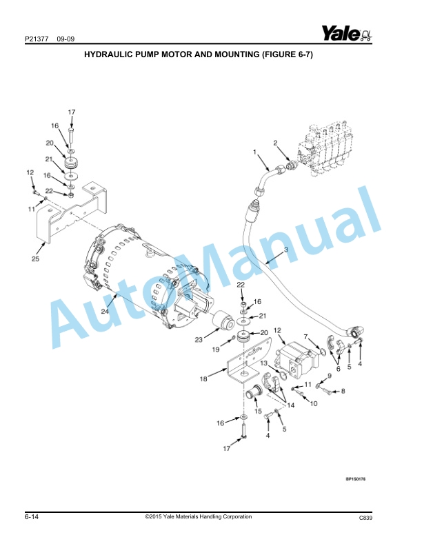 Alternative view of Yale C839 ERC070HH, ERC080HH, ERC100HH, ERC120HH Parts Manual 524272291