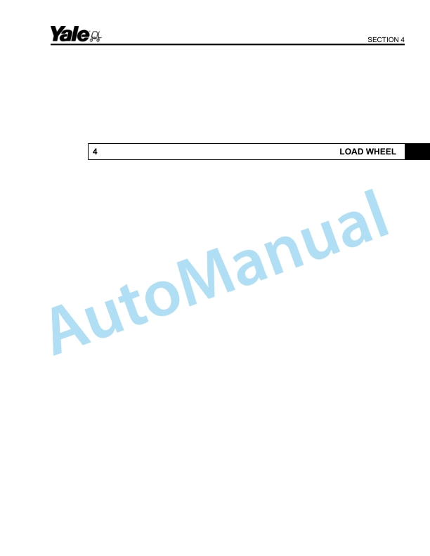 Alternative view of Yale C852 MS14, MS16 Parts Manual 524336822